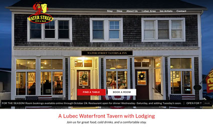 Website designed for Water Street Tavern & Inn