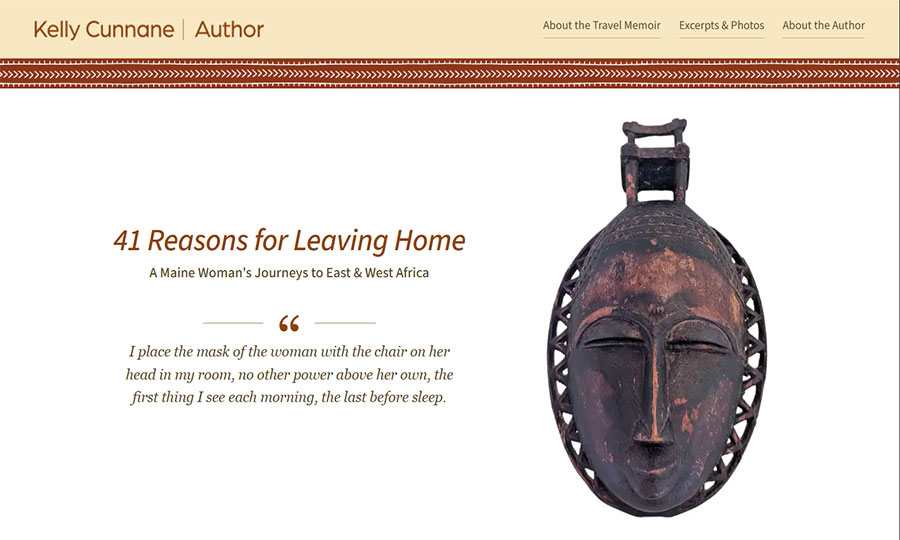 Website designed for Kelly Cunnane