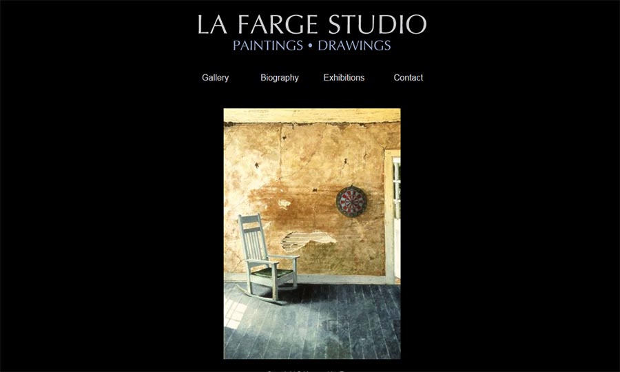 Website designed for La Farge Studio
