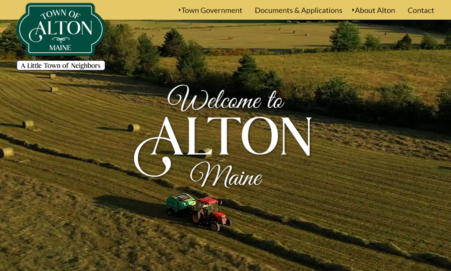 Website designed for Town of Alton
